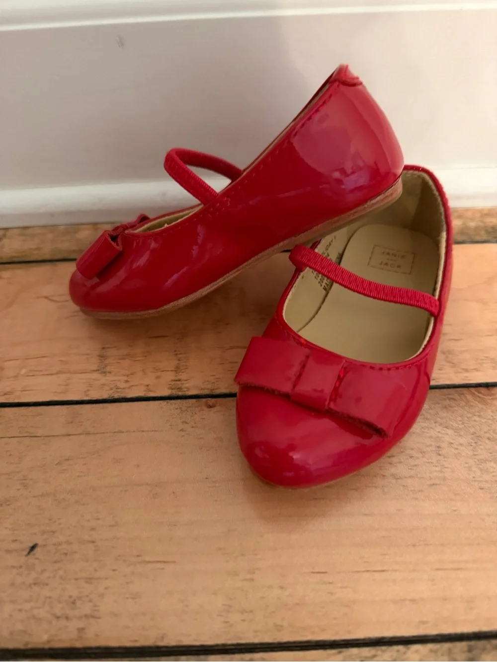Janie and Jack Red Patented Leather Maryjane flats
